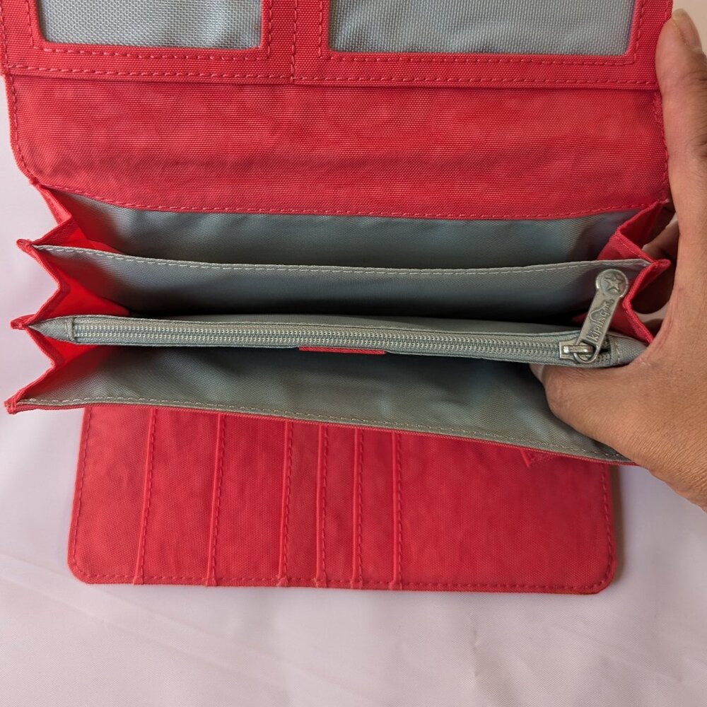 Kipling Money Land Snap Wallet, Escape Red. NWOT